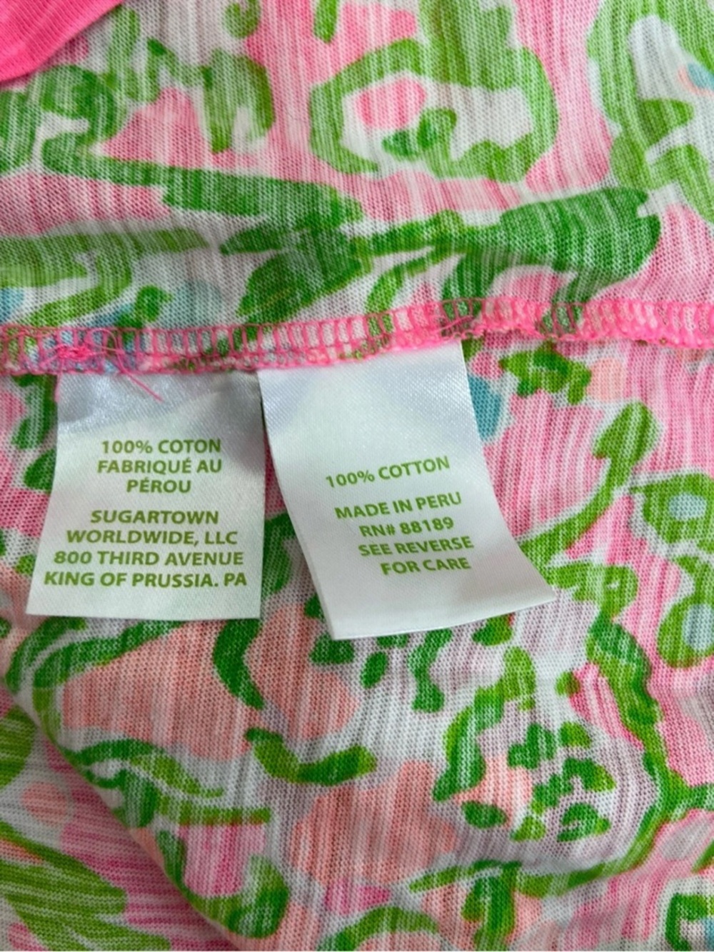 NWT Lilly Pulitzer BETSEY TOP Flamingo Pin 🦩 Southern charm XXS, XS - Picture 6 of 6